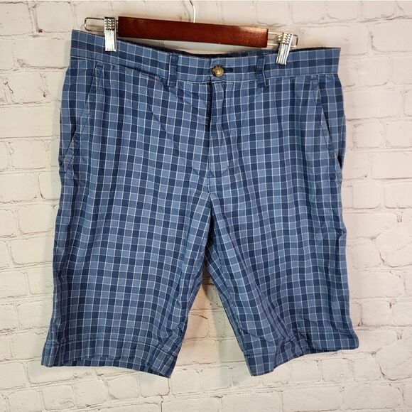 Men's Tommy Hilfinger plaid flat front shorts, size 32 - Picture 1 of 5